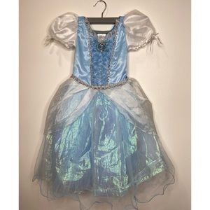 Disney Cinderella Dress (size 4) + Light Up Shoes